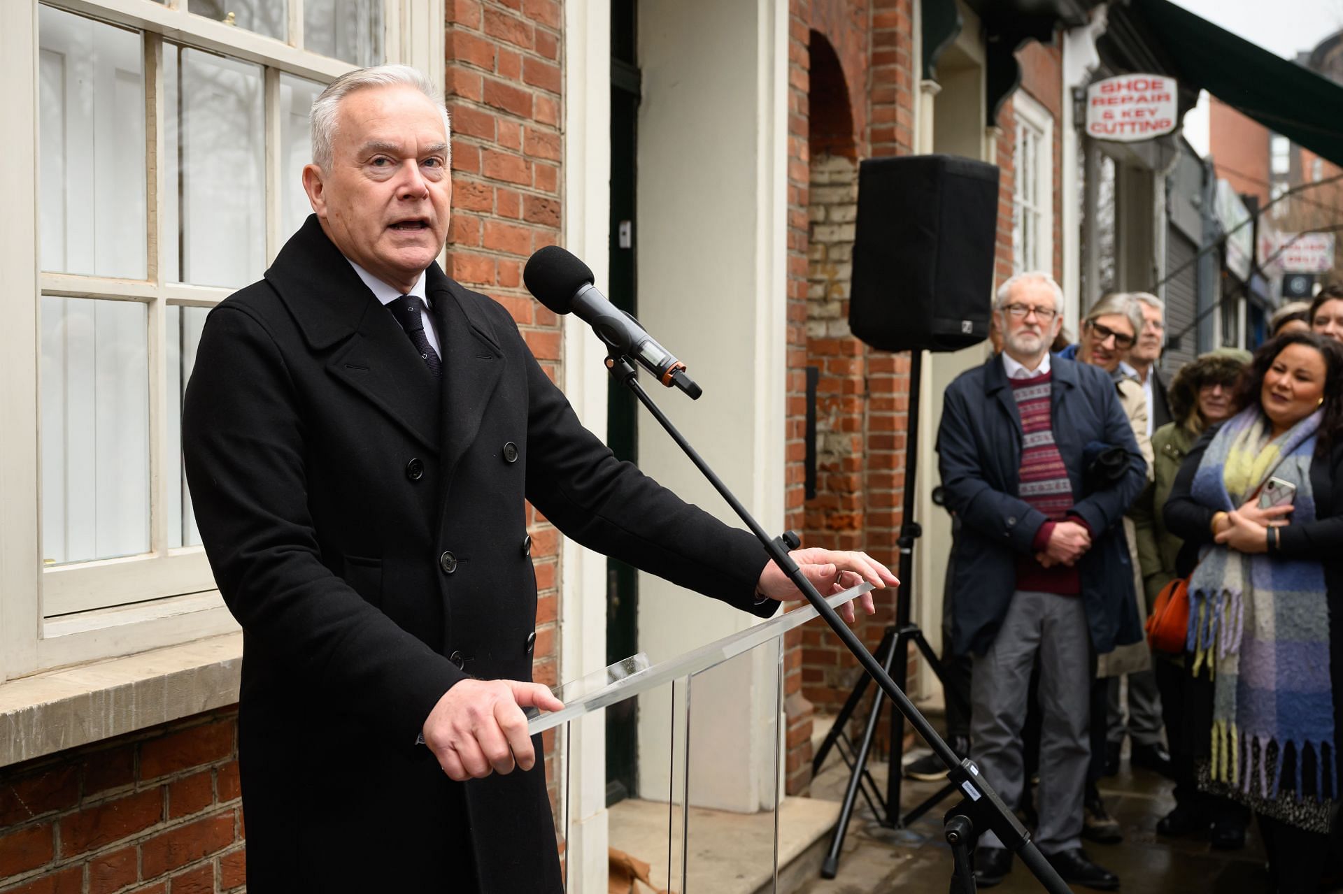 Huw Edwards Attends The Blue Plaque Unveiling To Dr Richard Price