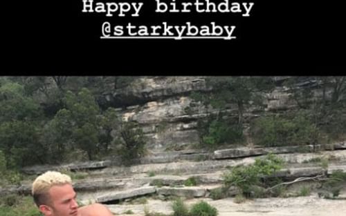 Screengrab of The Role Model's wish to the AEW star on her Instagram story