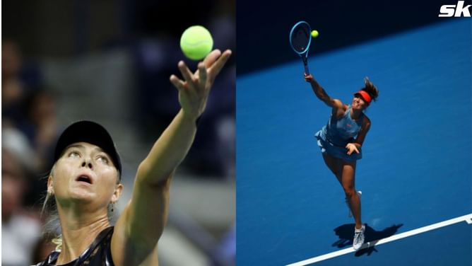 "My shoulder just twitched" - Maria Sharapova makes fun of herself as she recalls her awkward serve technique