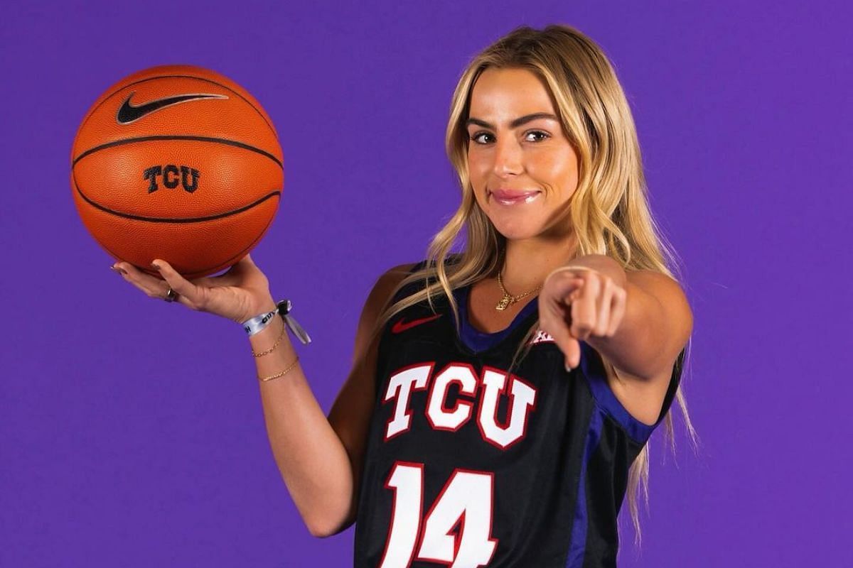 TCU star Haley Cavinder shows off electrifying skills on court prepping for next season