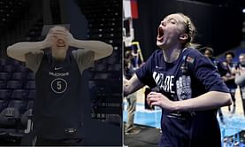 WATCH: UConn star Paige Bueckers nails perfect no-look half-court shot during Huskies' practice