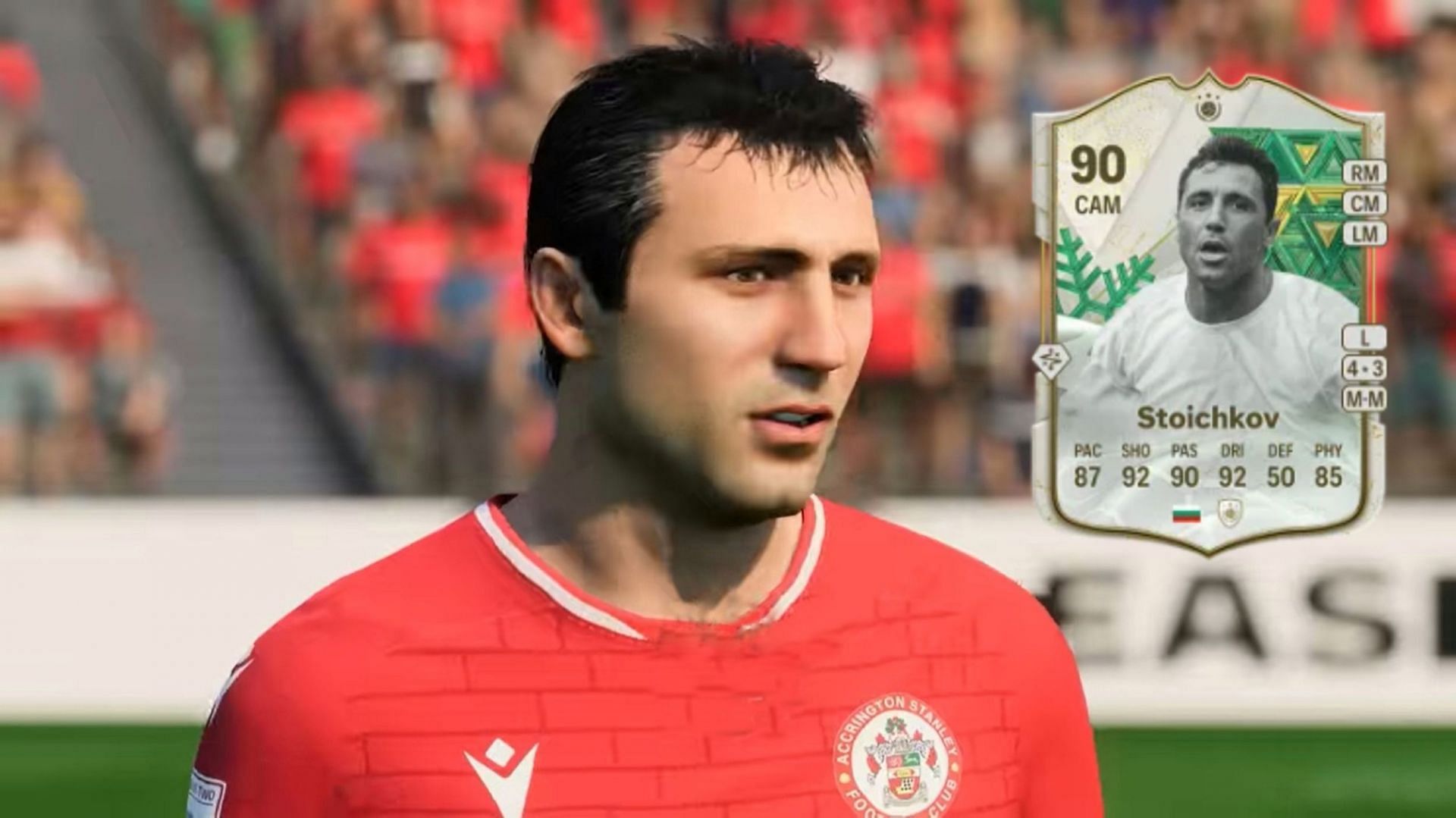 Like all other versions, the &quot;Bulgarian Dagger,&quot; Hristo Stoichkov once again tops the list of the most underrated EA FC 24 Icons (Image via EA Sports)