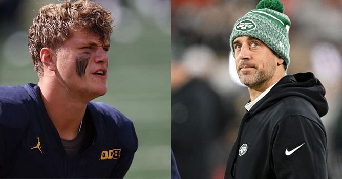 Michigan QB J.J. McCarthy reacts to words of wisdom from $200,000,000 worth Aaron Rodgers - “Goat Human”