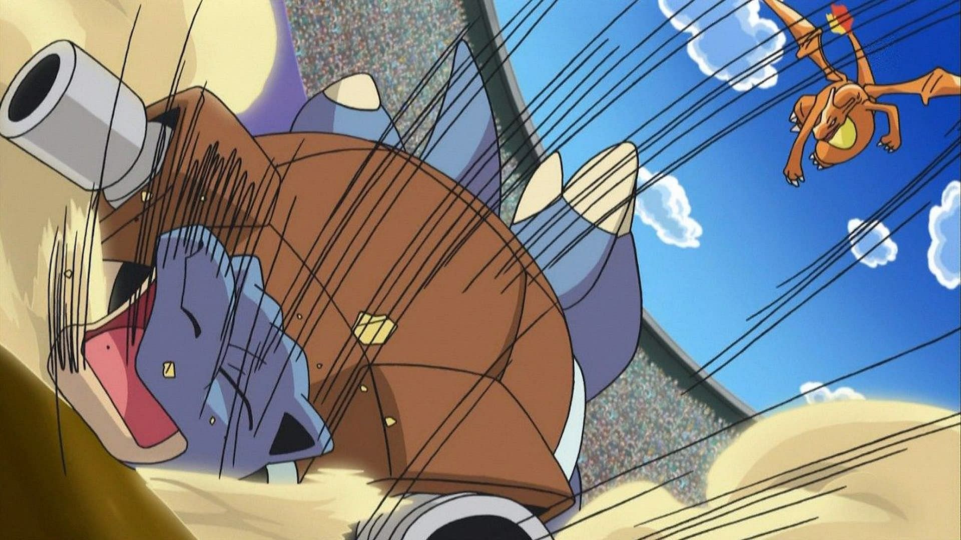 Ash&#039;s Charizard in the anime (image via The Pokemon Company)