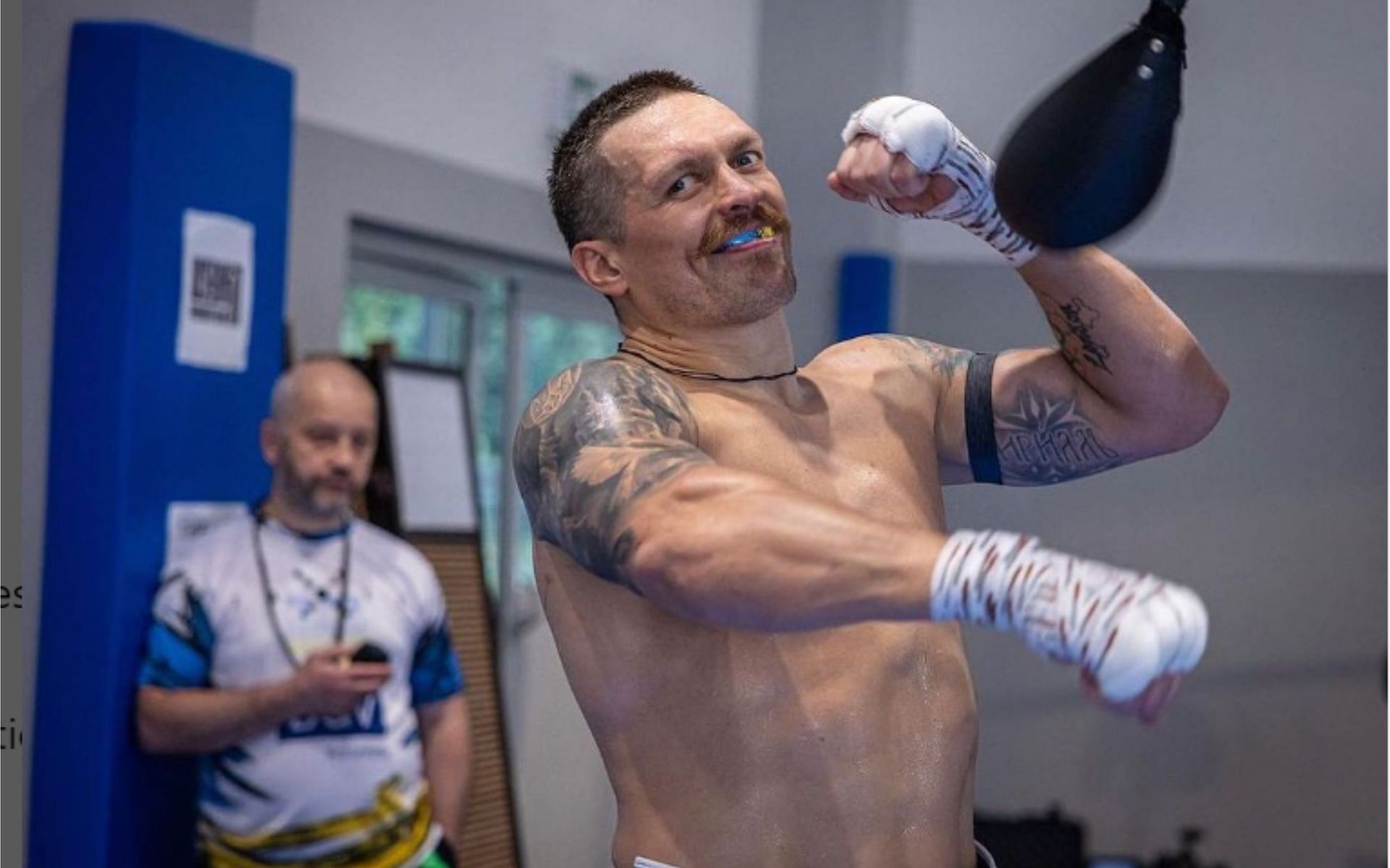Oleksandr Usyk will return later this month. [Image from @usykaa on Instagram]