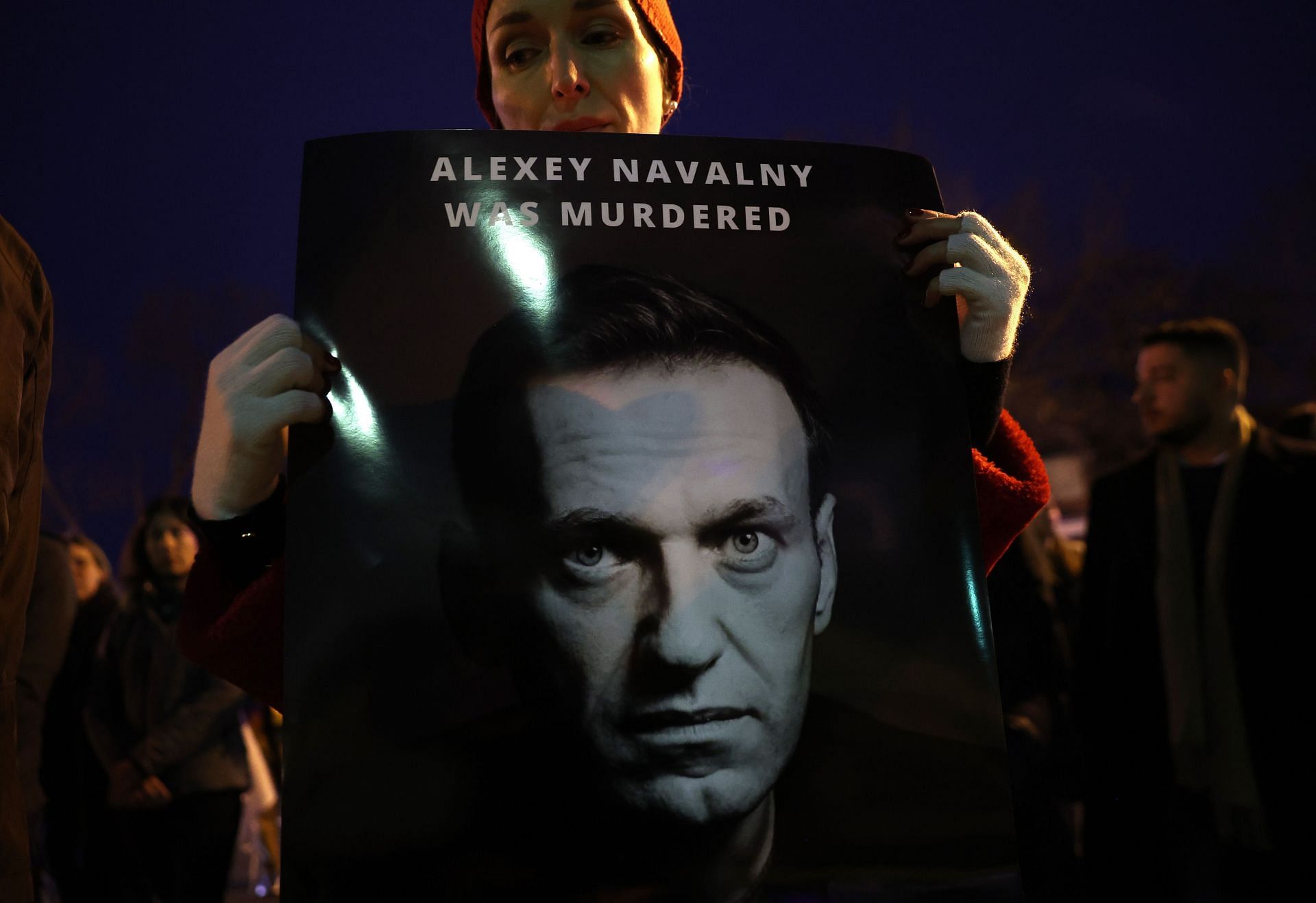 Protestors Rally at Russian Embassy In Washington DC After Death Of Navalny (Photo by Kevin Dietsch/Getty Images)