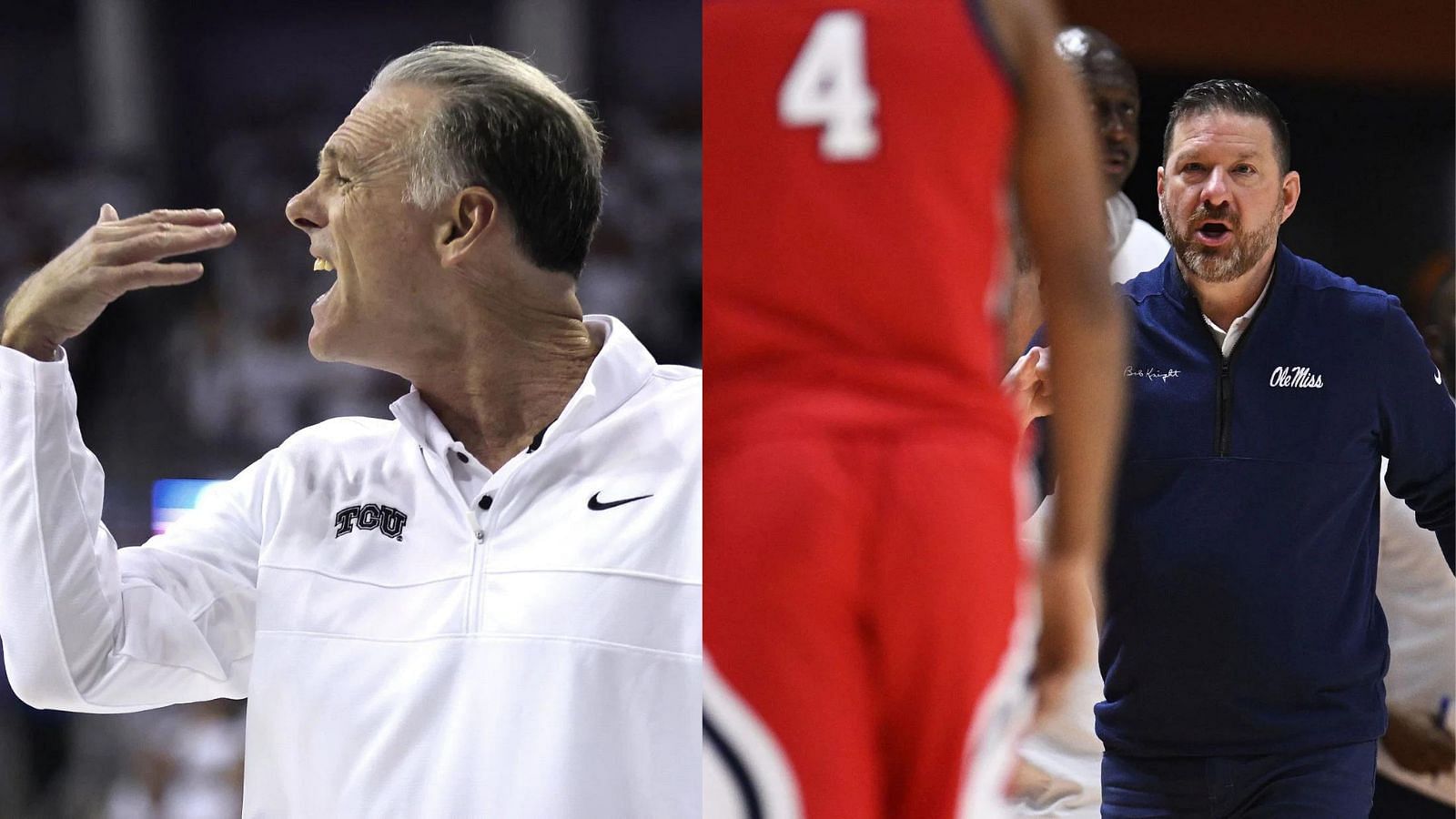 TCU coach Jamie Dixon (left) and Ole Miss coach Chris Beard (right) are two viable candidates to replace Kenny Payne at Louisville.