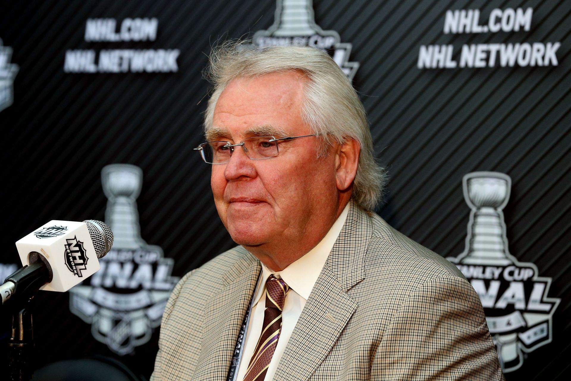 Glen Sather at the 2014 NHL Stanley Cup Final