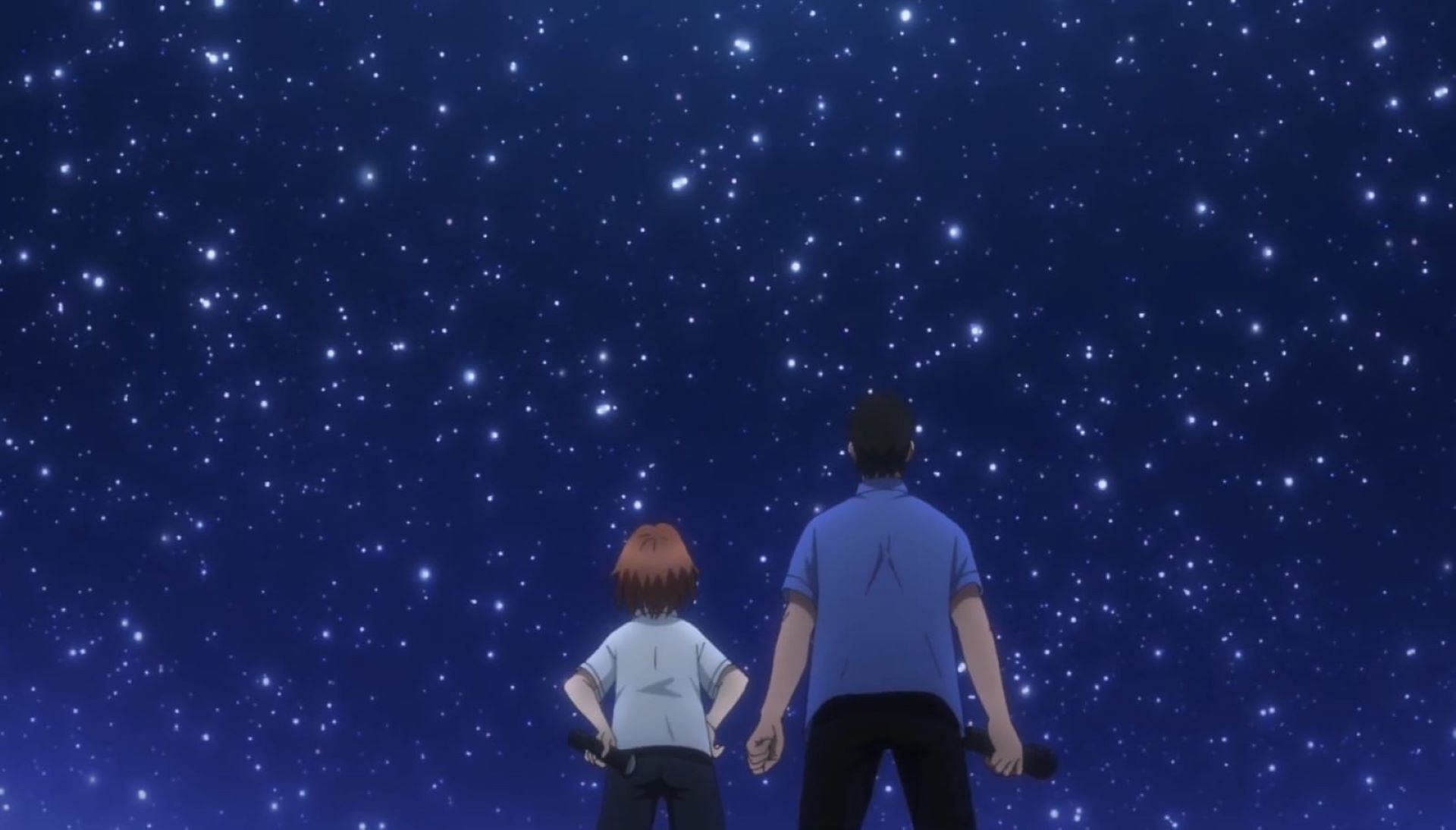 Tonbo and Igarashi, as seen stargazing in the trailer (Image via OLM Studios)