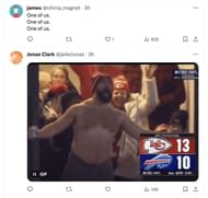 Social media users reacted to Swift's video from the Chiefs game where she can be seen having a drink with her friend Ashley. (Image via @NFL/X)