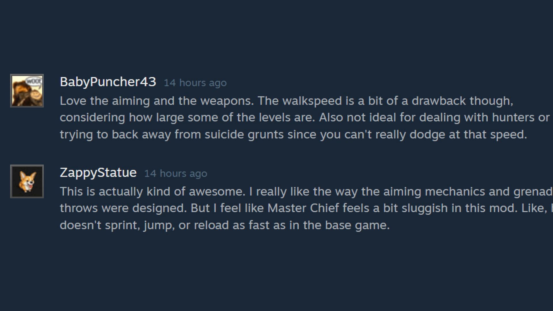Steam comments section (Image via Steam)