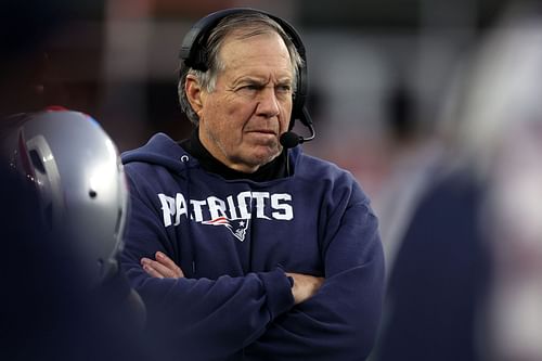 Bill Belichick at Kansas City Chiefs v New England Patriots