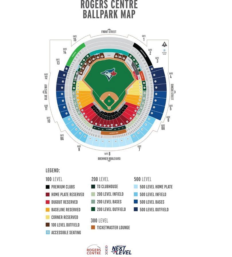 Rogers Center Stadium Seating Chart