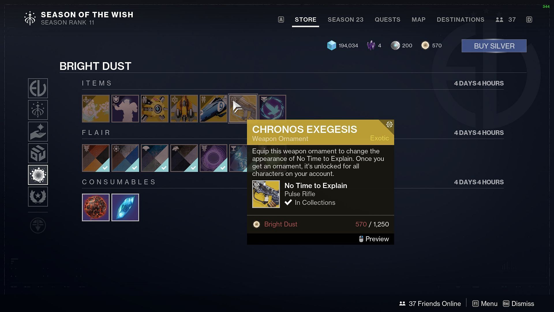Ornaments in Eververse store (Image via Bungie)