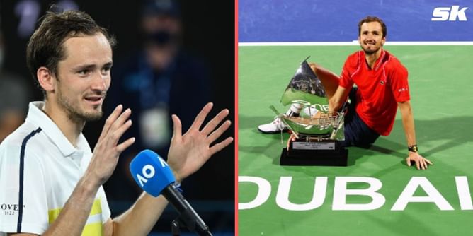 "Time is passing, it's not gonna be easy" - Daniil Medvedev on defending a title for the first time at the Dubai Tennis Championships after 1R win