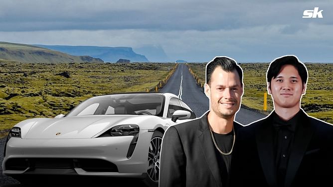Joe Kelly flaunts Shohei Ohtani's gift to his wife during visit to local California restaurant, a Porsche Taycan Turbo S EV worth $196,550