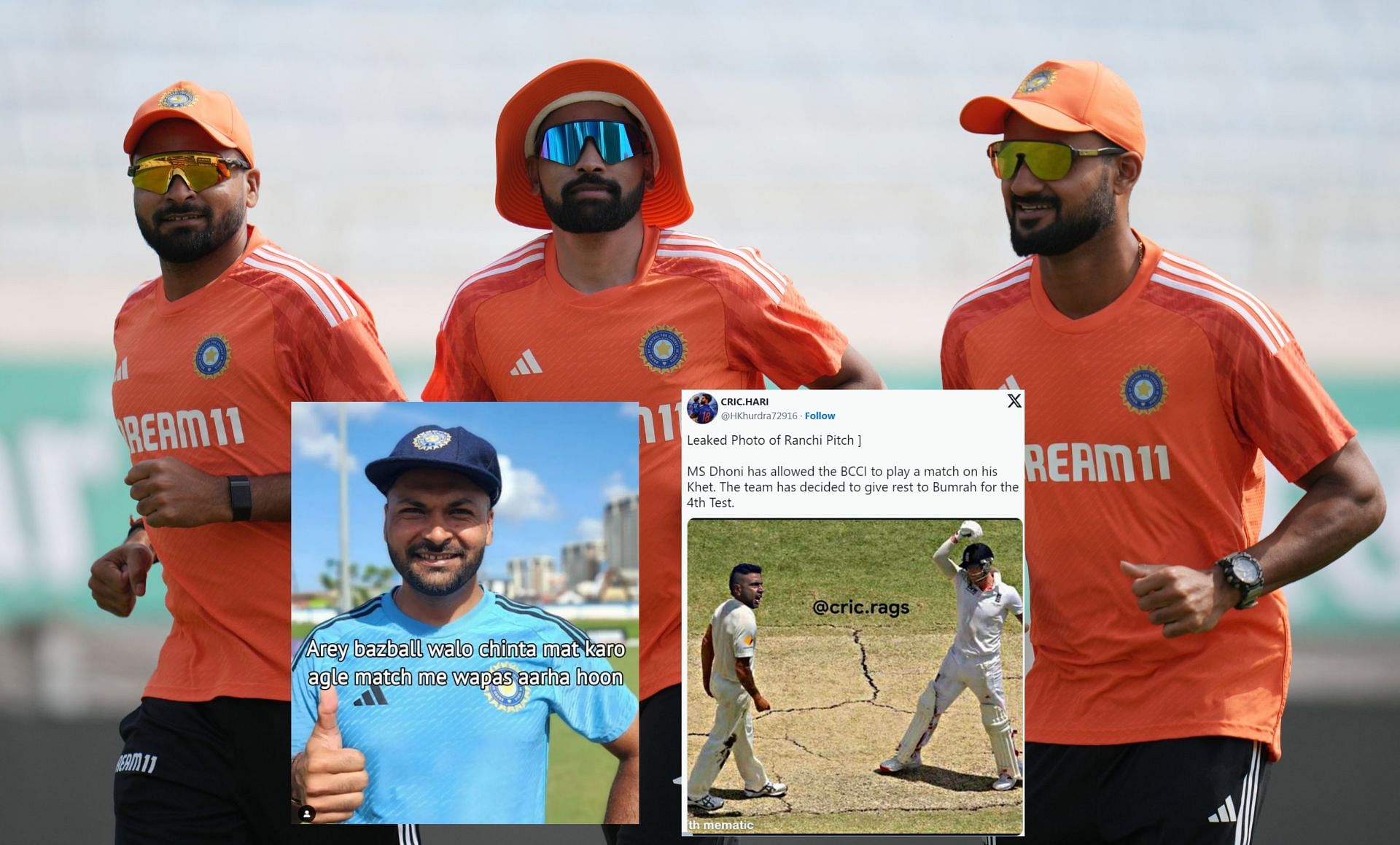 Fans react ahead of 4th Test between India and England.