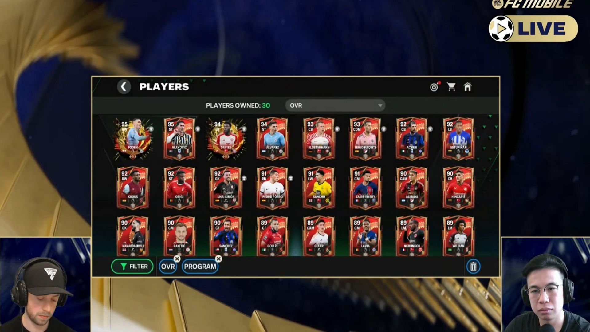 Snippet showing Antwan and Tak providing details of new FC Mobile Lunar New Year cards (Image via YouTube/EA Sports FC Mobile)