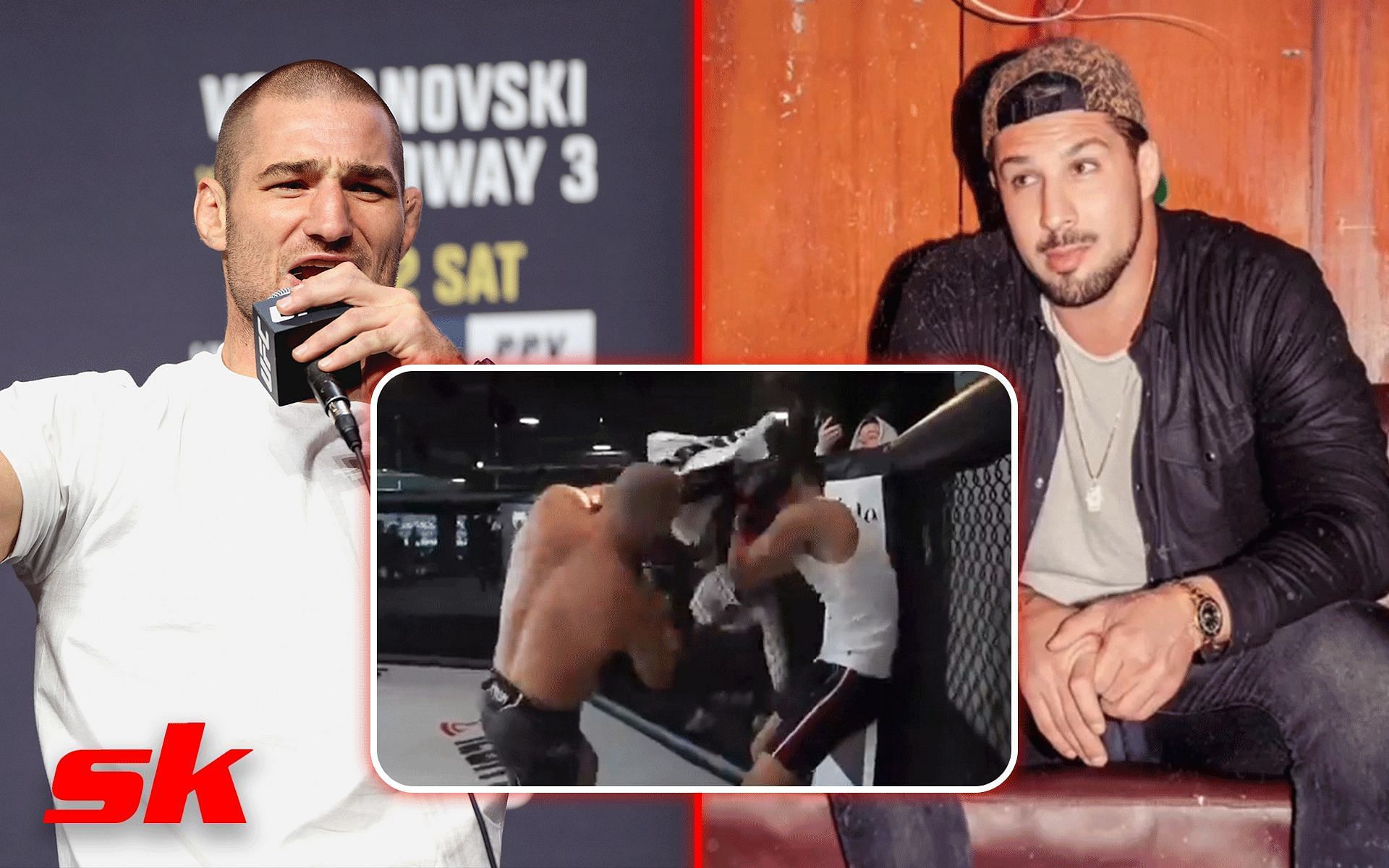 Sean Strickland (left) criticizes Brendan Schaub (right) [Image via: @brendanschaub on Instagram and Getty]