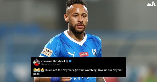 "Not the Neymar I know", "Doesn't look fit" - Fans slam Brazilian star for being 'overweight' as he returns to Al-Hilal training after injury lay-off
