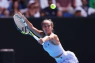 Leylah Fernandez at the 2024 Australian Open.