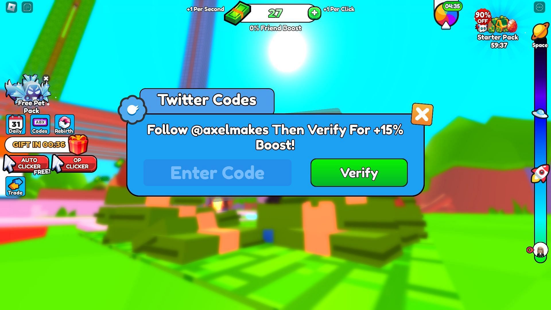 Active codes for this title (Image via Roblox)