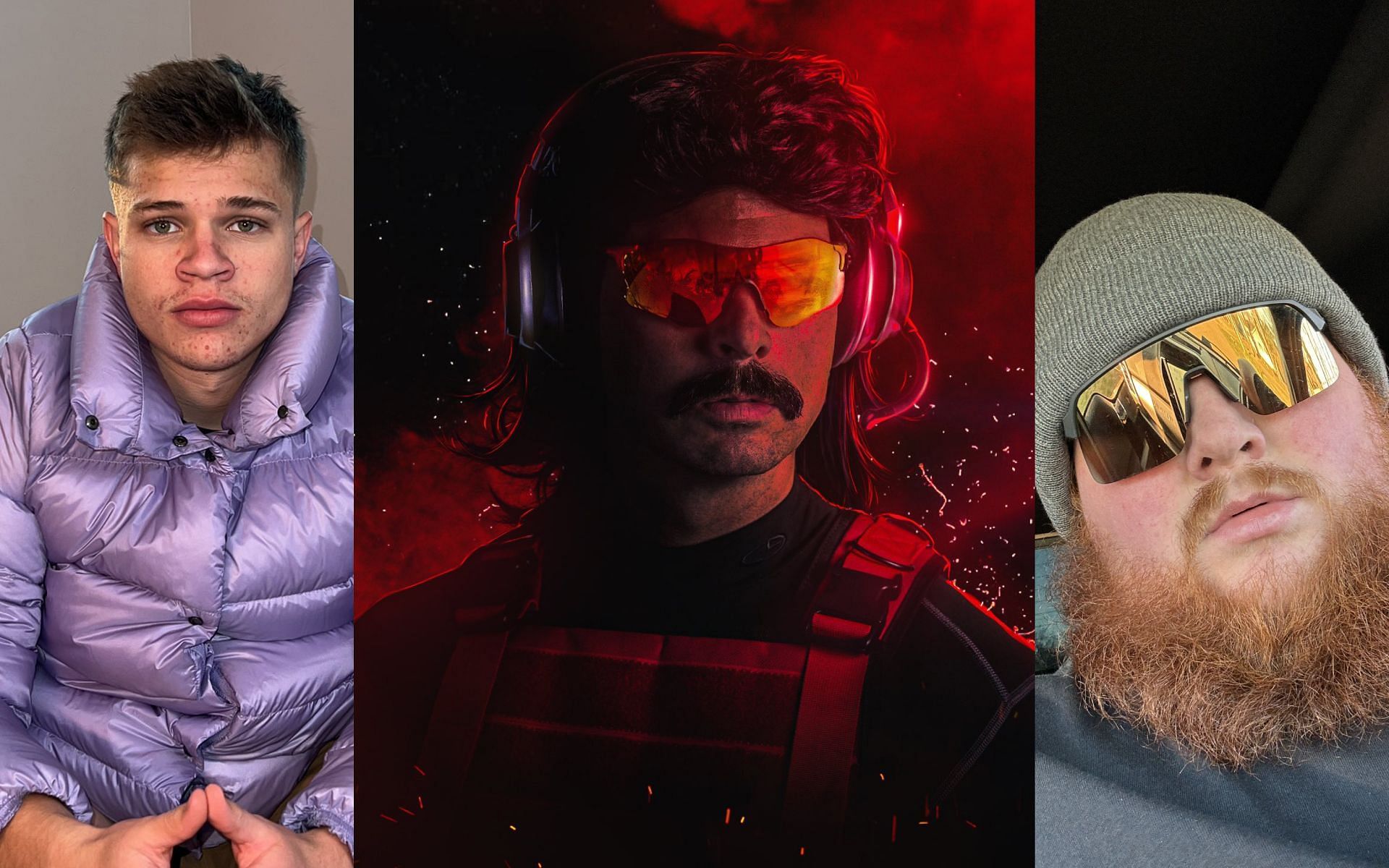 Dr DisRespect responds to CaseOh and Jynxzi after they call him &quot;oldest big streamer&quot; (Image via @jynxzi, @DrDisrespect, and @CaseOh__/X)