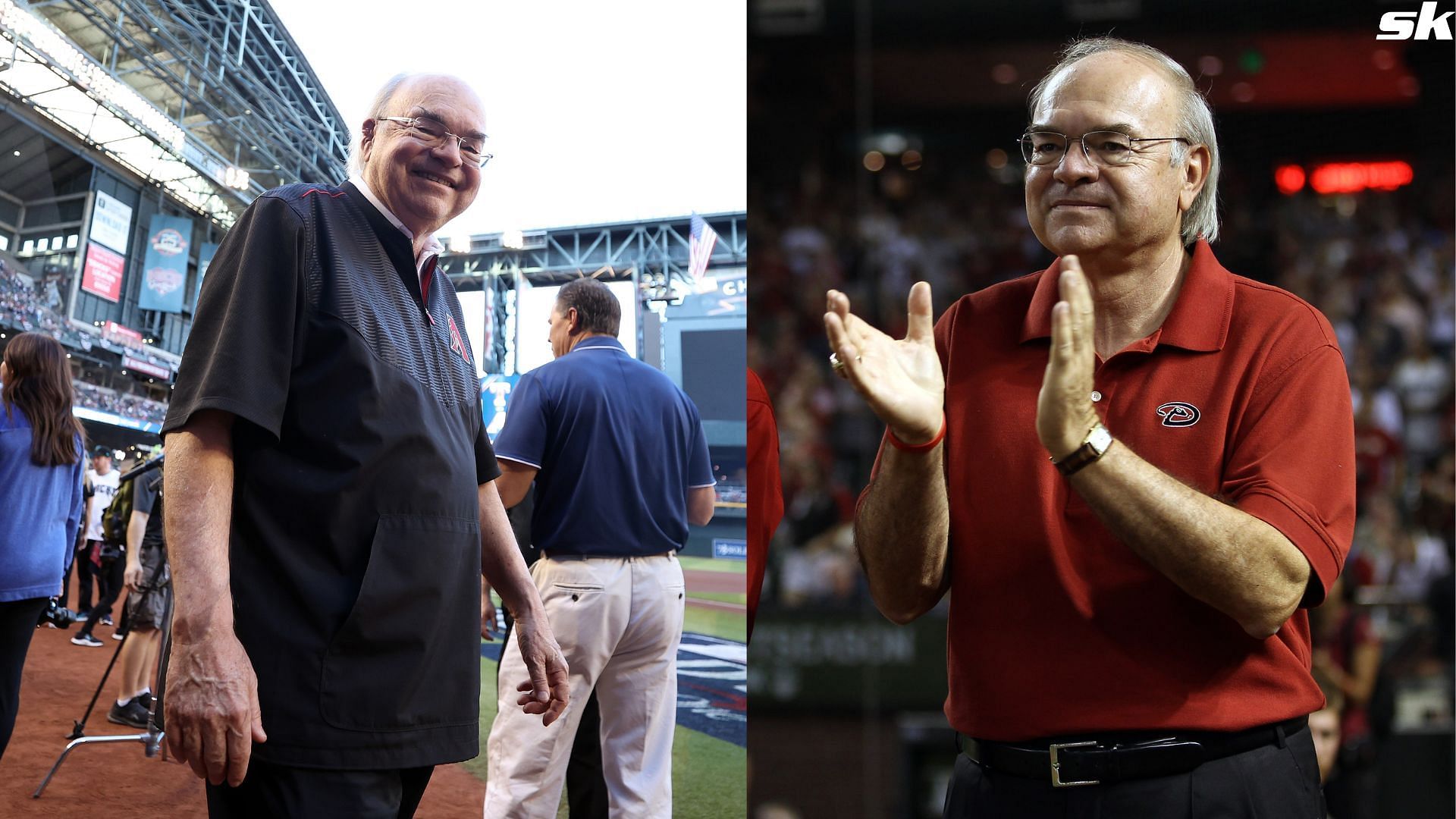 Arizona Diamondbacks owner Ken Kendrick looks on before Game Four of the World Series between the Texas Rangers and the Arizona Diamondbacks at Chase Field