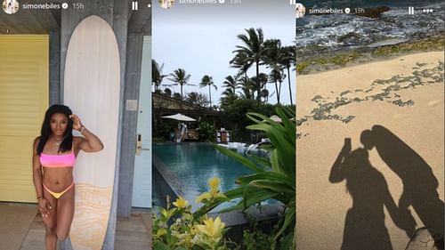 Simone Biles' photos from her Hawaiian vacation.