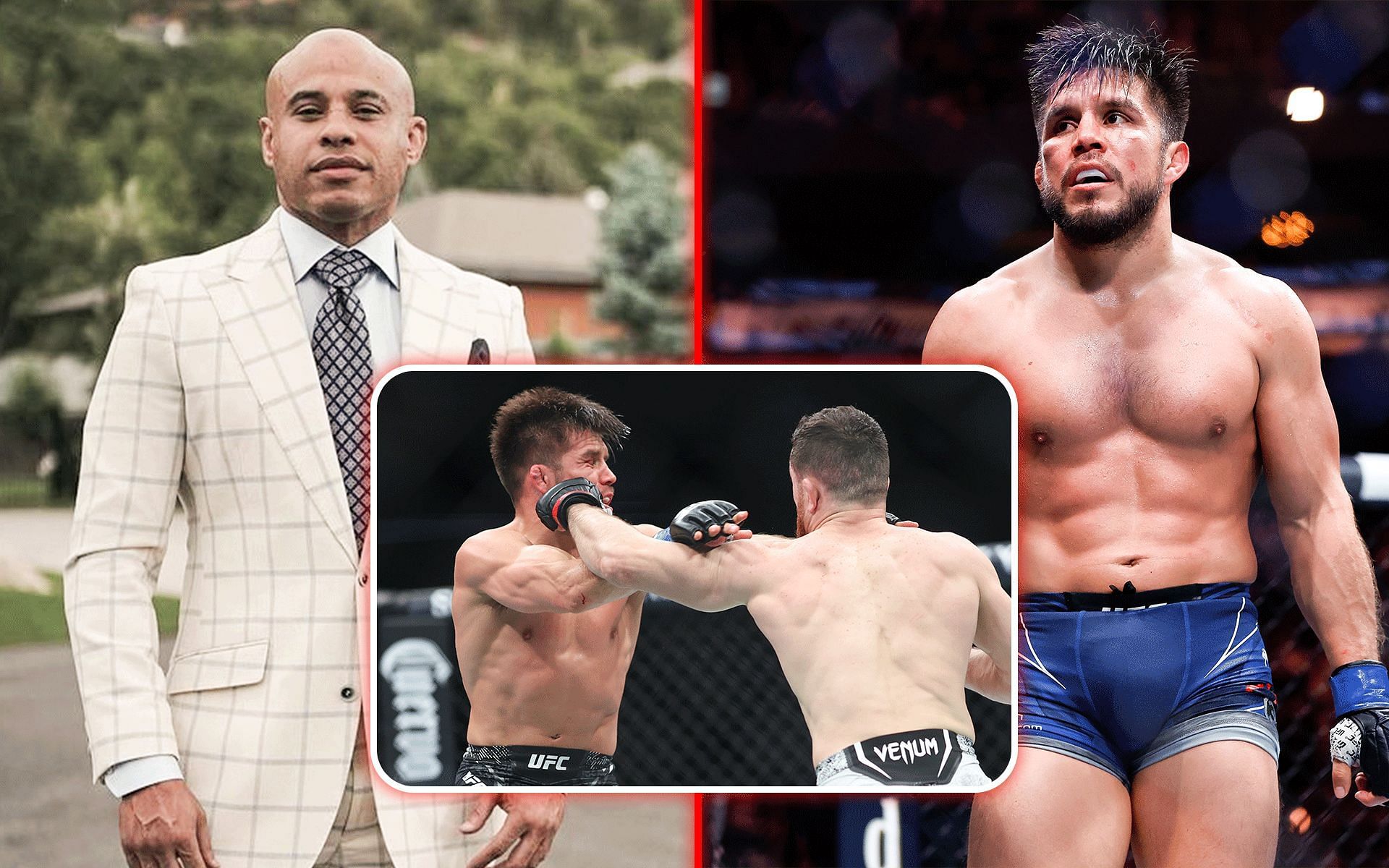 Ali Abdelaziz (left) talks about Henry Cejudo (right) [Image via: @aliabdelaziz on Instagram and Getty]