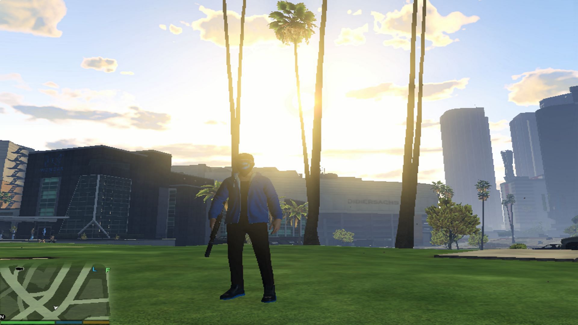 A screenshot of the game using mod (Image via AdamRyansah/gta5-mods.com)