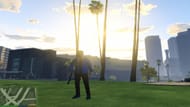 A screenshot of the game using mod (Image via AdamRyansah/gta5-mods.com)