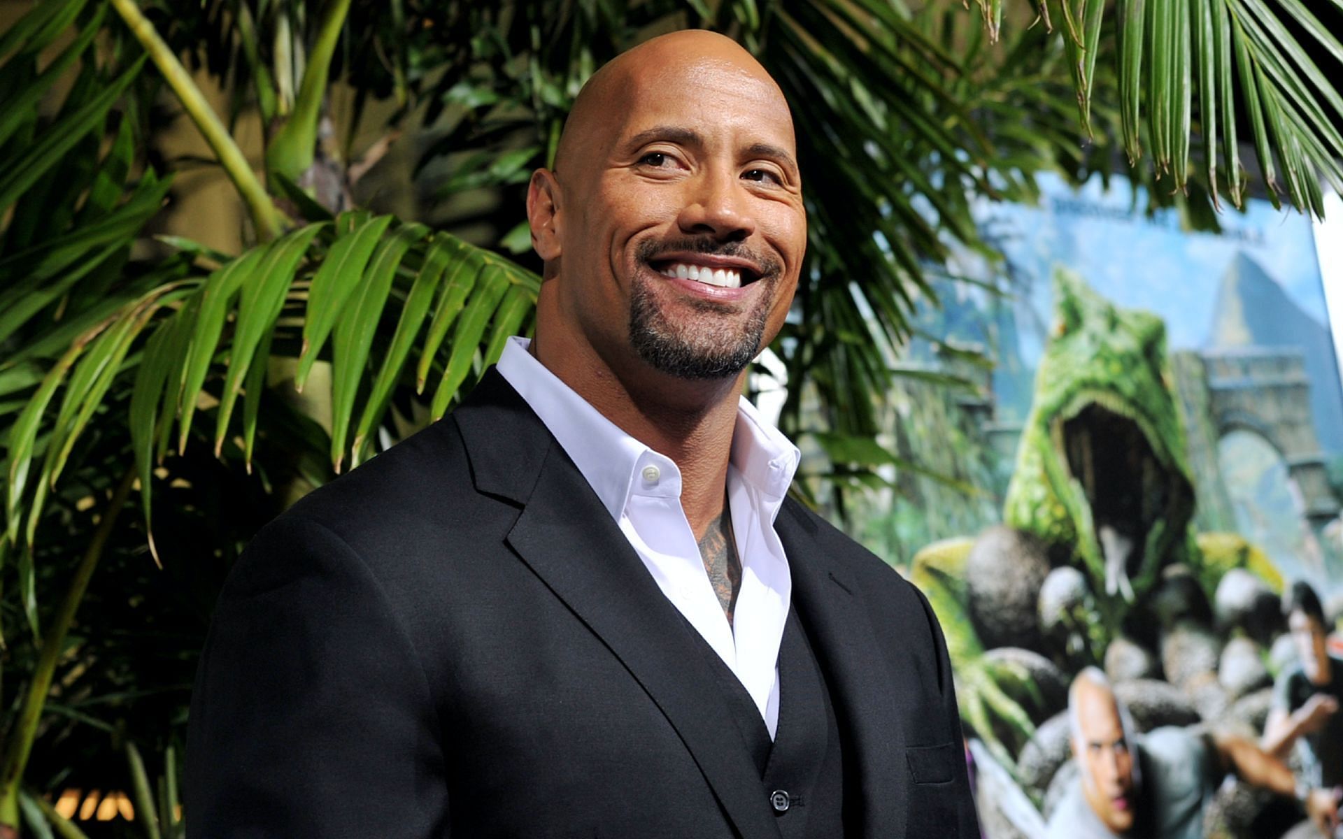 Dwayne Johnson reacts to old friend