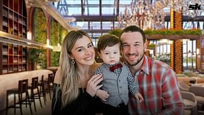 In Photos: Alex Bregman's wife Reagan shares adorable moment as son Knox naps through Valentine's Day dinner on her lap