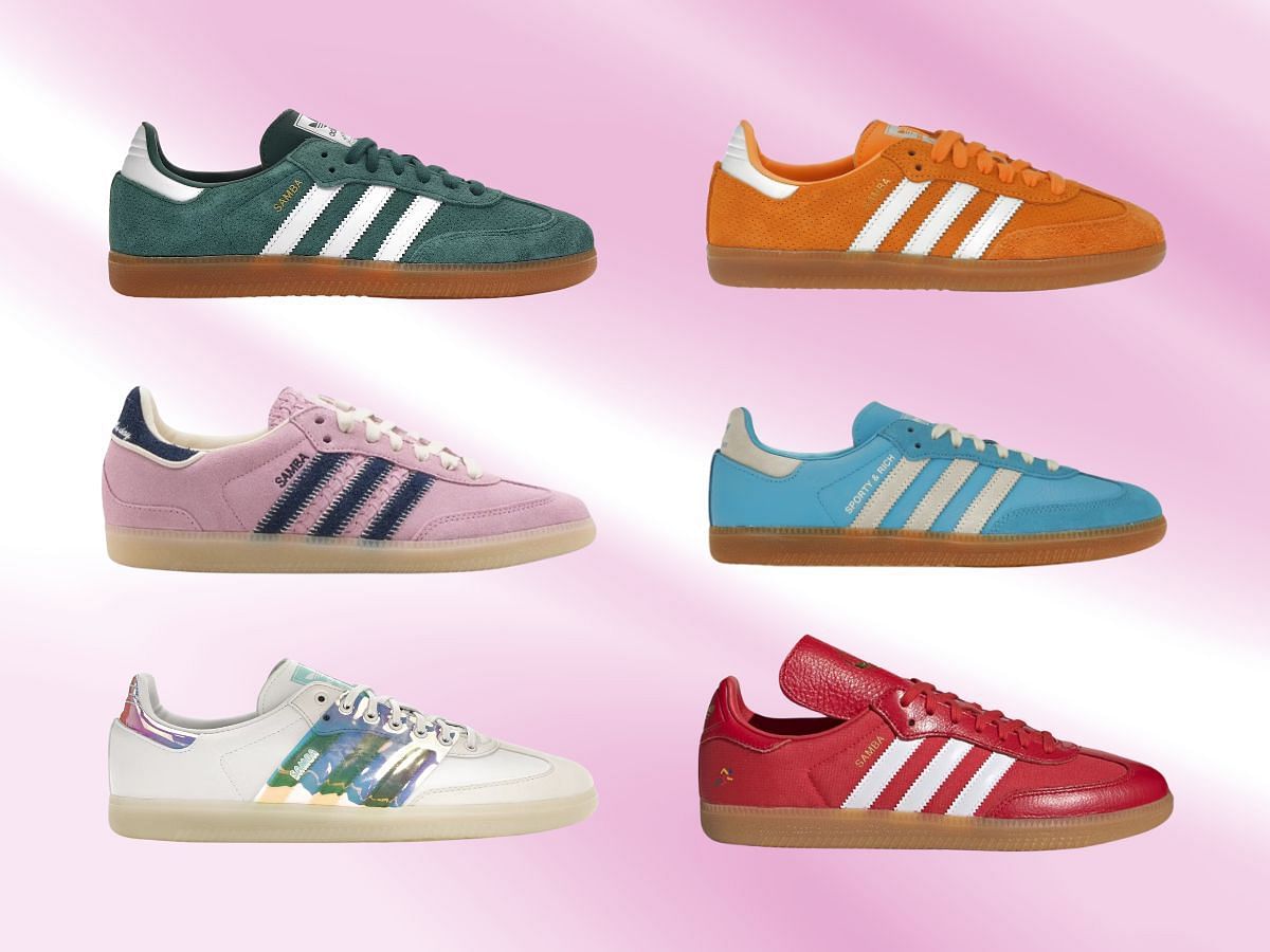 Best Adidas Samba OG sneaker colorways of all time (Image via Sportskeeda)