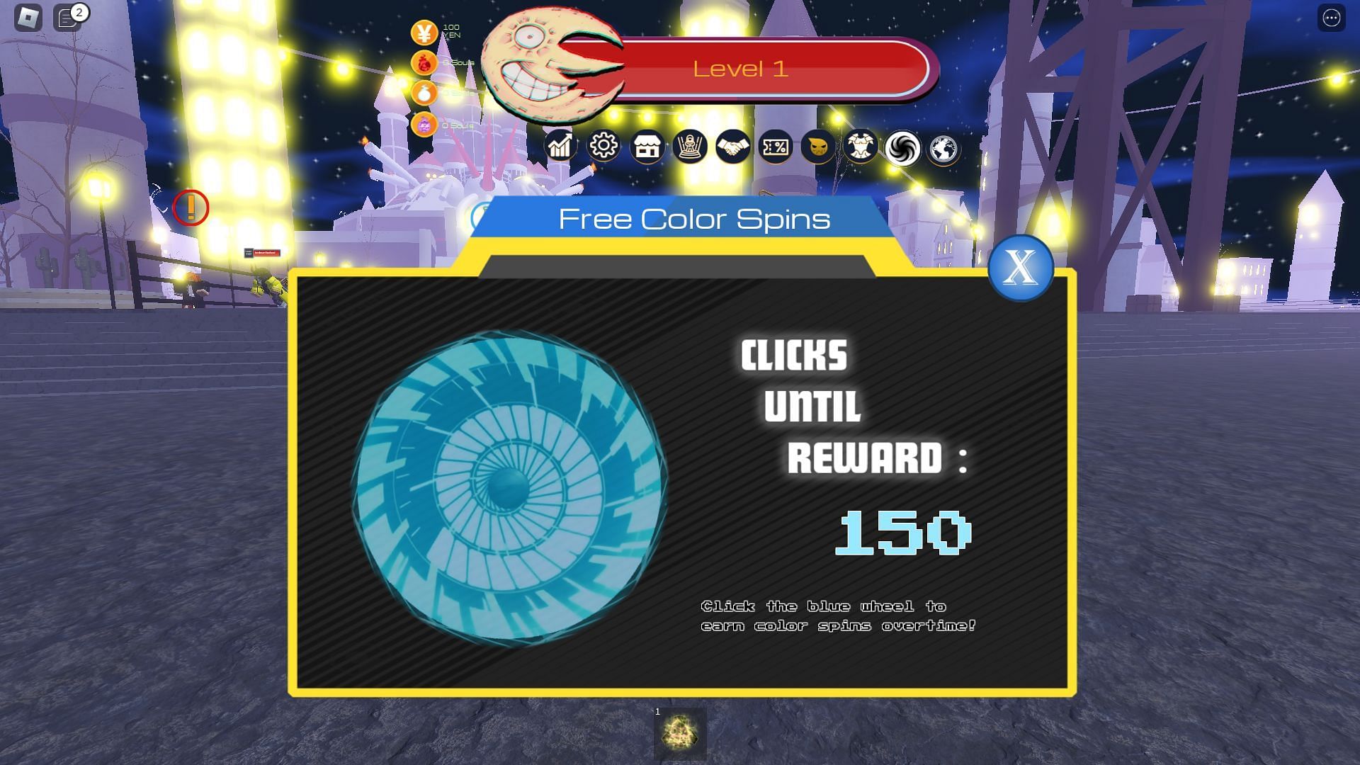 Spins screen in Soul Eater Resonance (Image via Roblox)