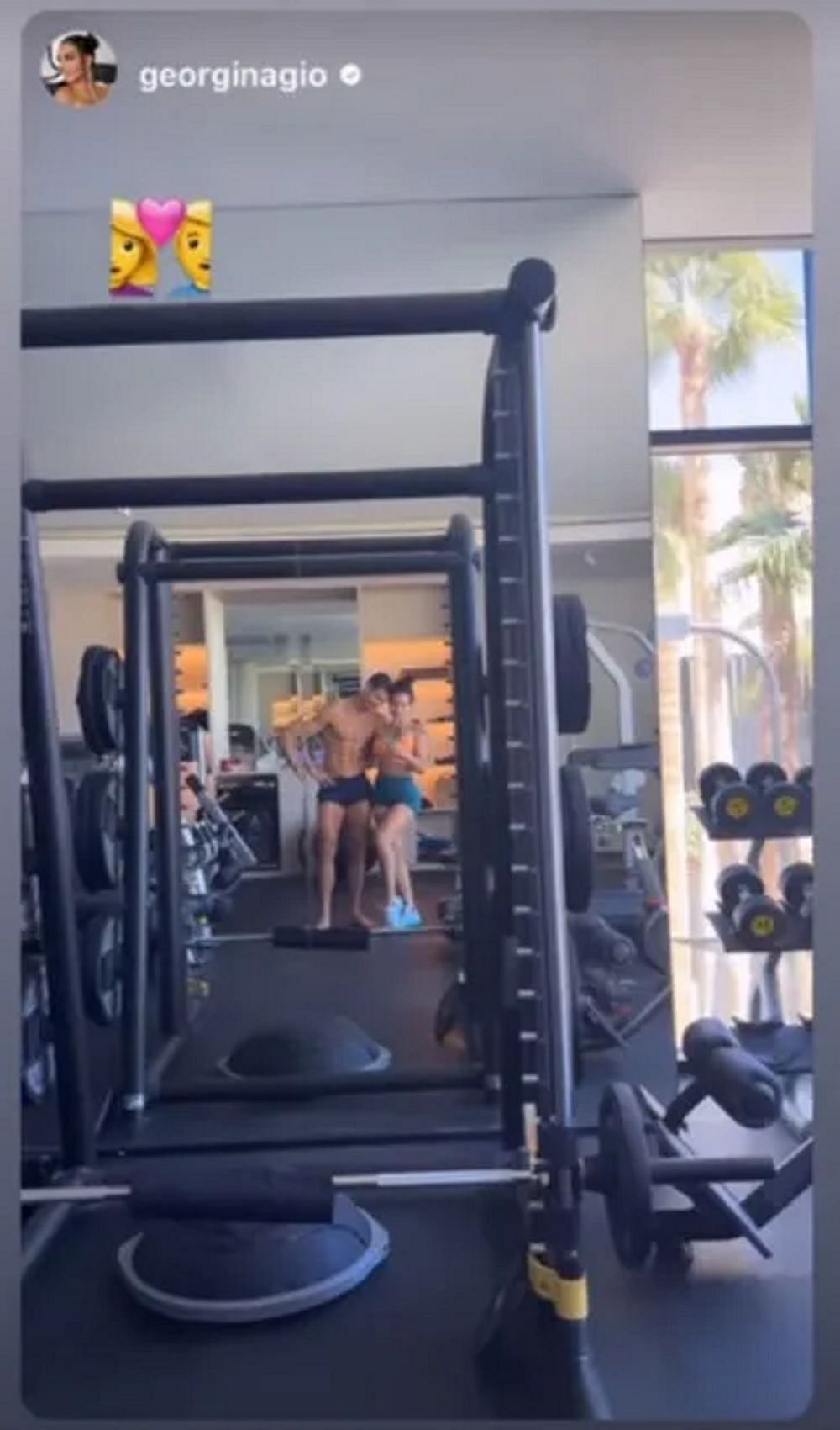 Cristiano Ronaldo and Georgina Rodriguez work out (via TalkSport)