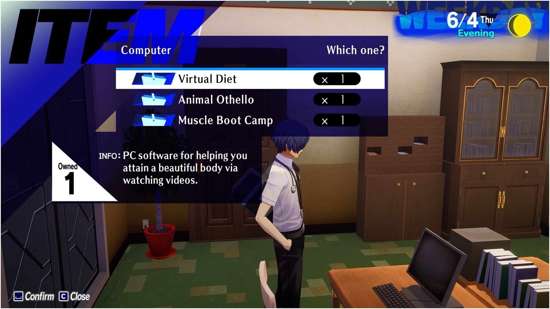 I&#039;ve already used most of the PC programs, but some of these can increase Courage (Image via Atlus)
