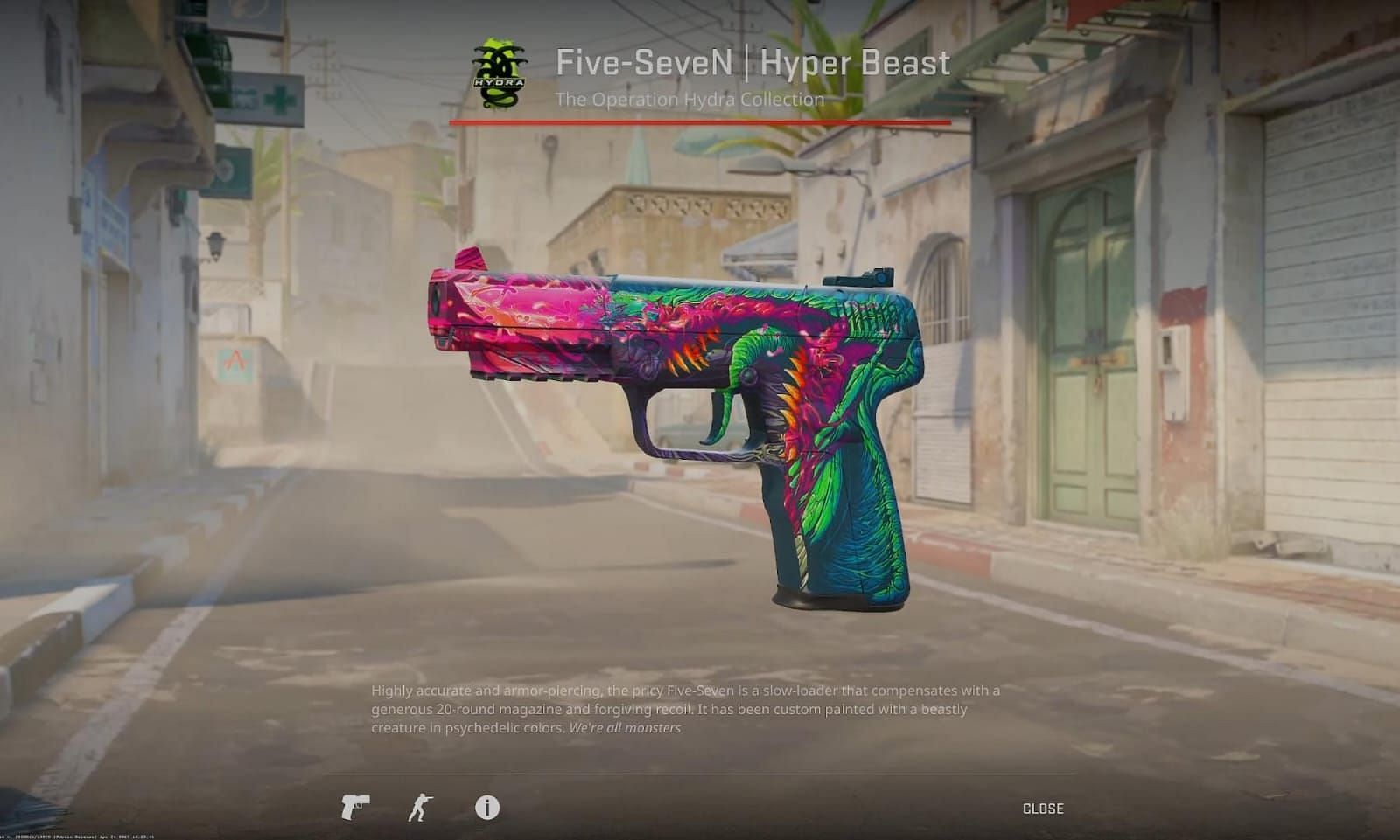 Five-SeveN Hyper Beast (Image via Valve || YouTube/covernant)