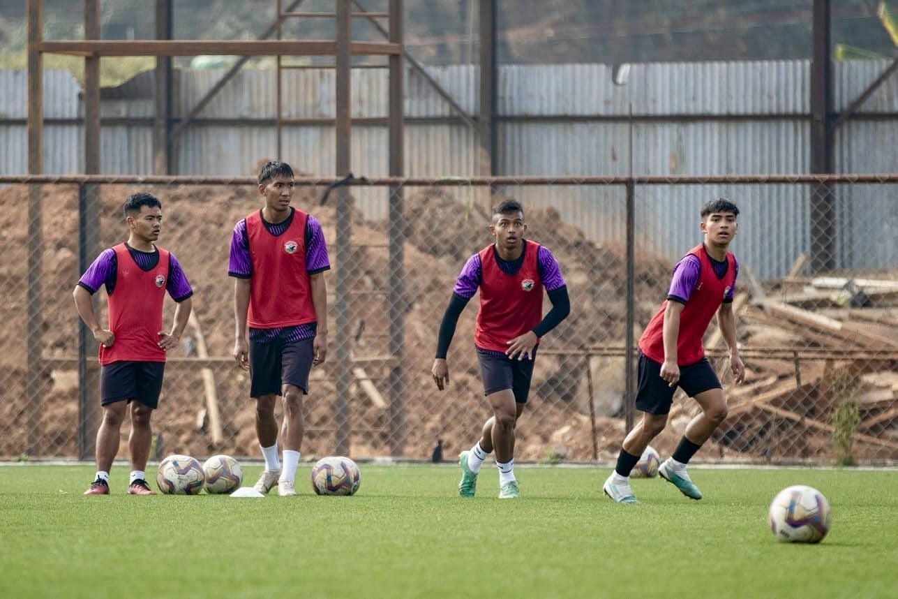 Shillong Lajong players in training. (SLFC)