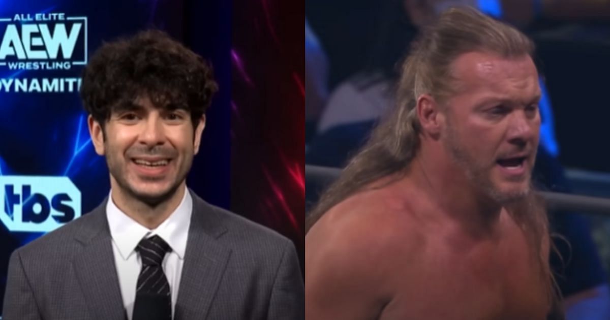 Tony Khan (left) and Chris Jericho (right) [Images via AEW YouTube]