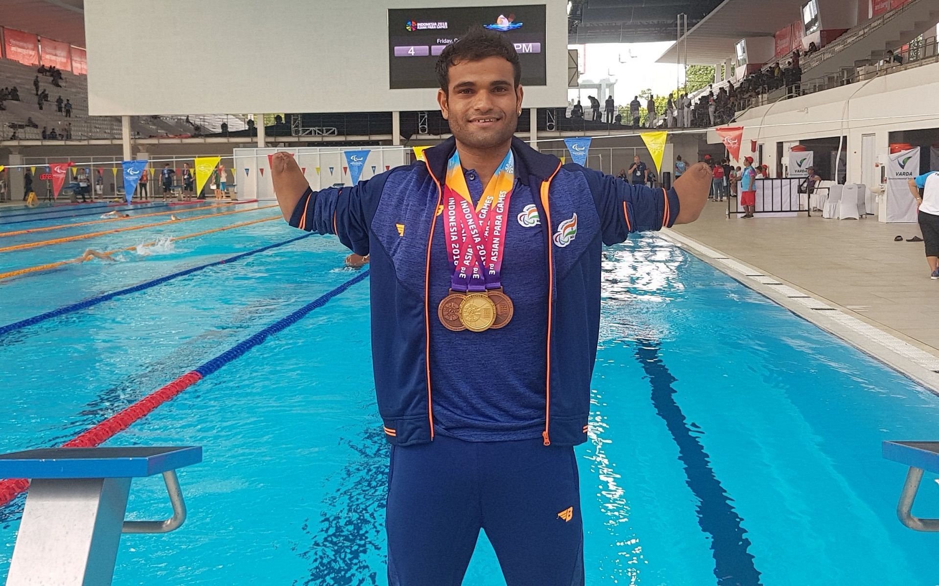 Indian Para Swimmer Suyash Jadhav (Credit: International Paralympic Committee) 
