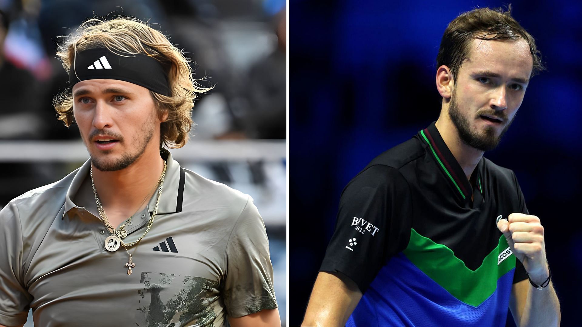 Alexander Zverev and Daniil Medvedev will be in action at their respective tournaments on Tuesday.