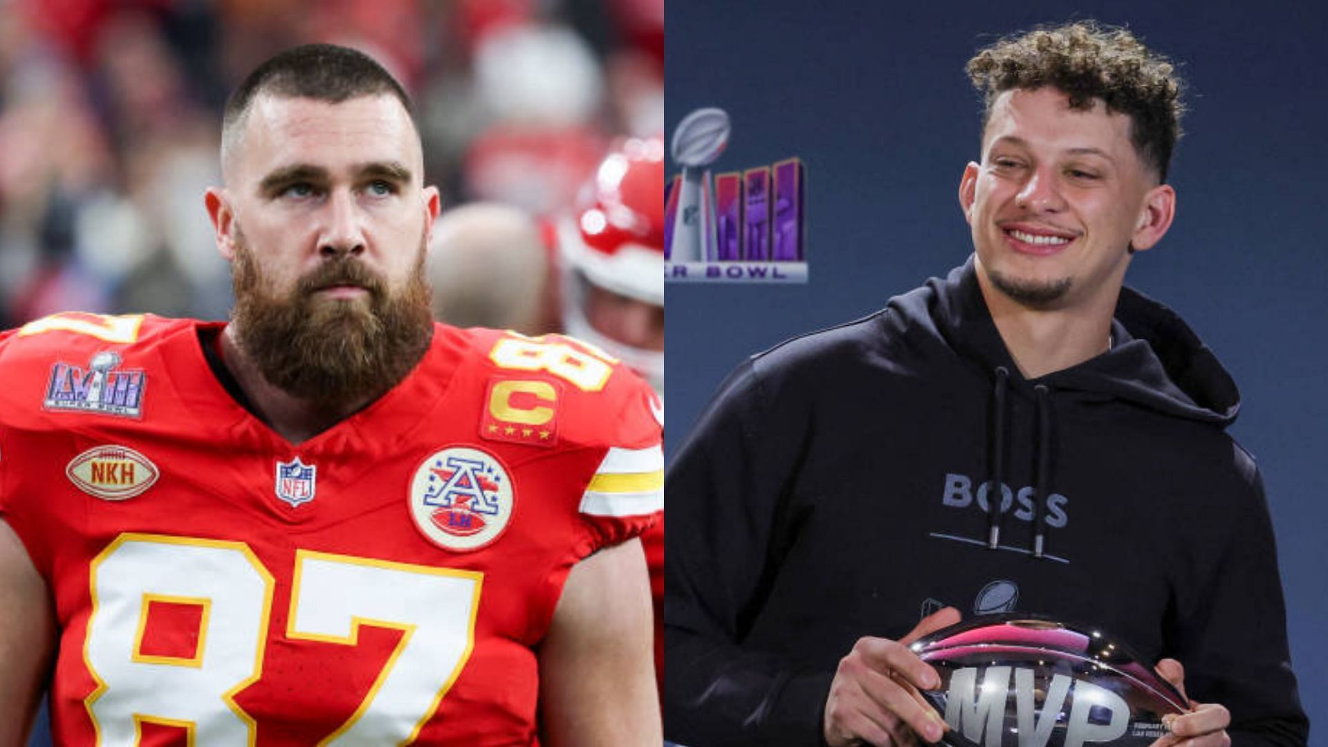 Travis Kelce and Patrick Mahomes celebrated a friend