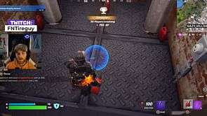 Fortnite player sets a trap using Port-A-Bunker and Fuel Cans, community left in awe