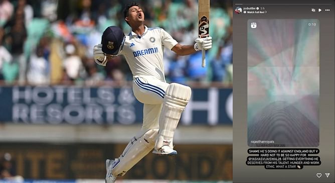 “Getting everything he deserves” – Jos Buttler lauds IPL teammate Yashasvi Jaiswal for consecutive double-centuries in IND vs ENG Test series