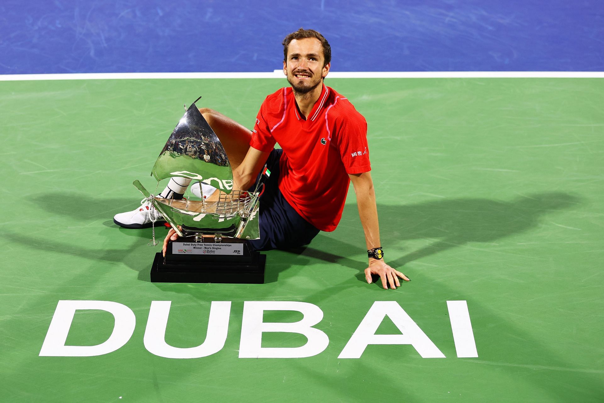 Daniil Medvedev at the 2023 Dubai Tennis Championships.