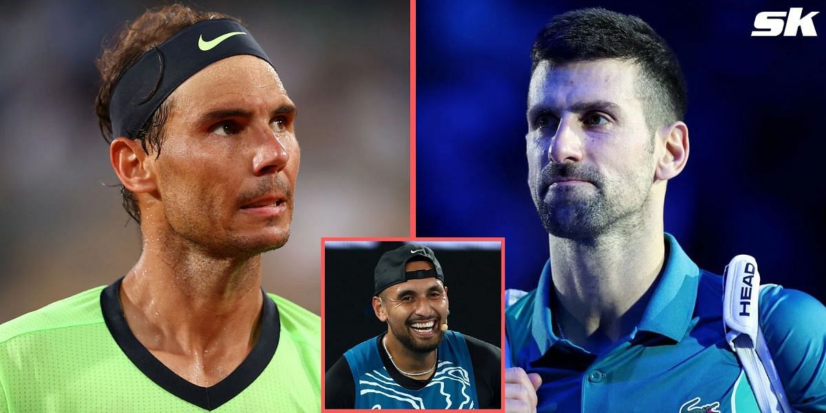 Nick Kyrgios Rafael Nadal Novak Djokovic