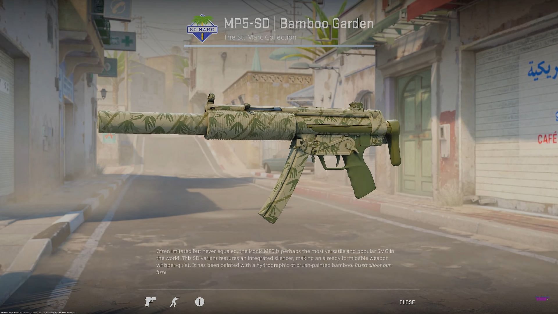 MP5-SD Bamboo Garden (Image via Valve || YouTube/covernant)