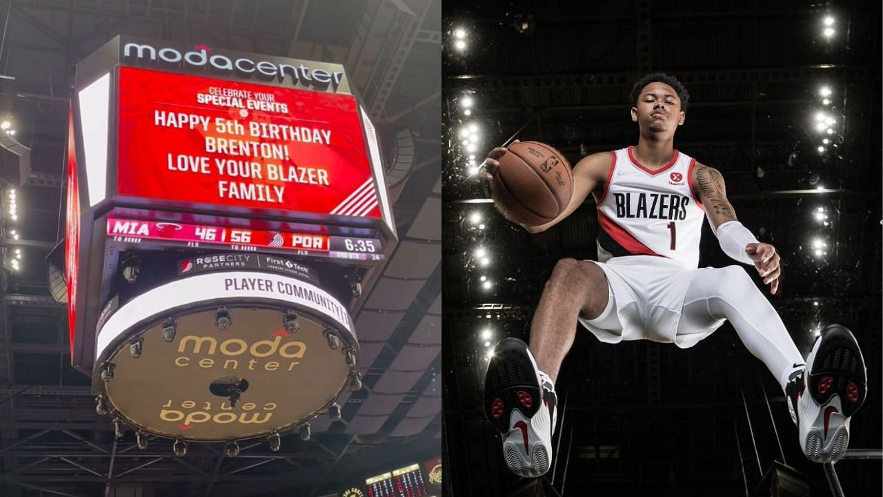 Anfernee Simons&rsquo; baby mama Aaleeyah Petty&rsquo;s first born&rsquo;s birthday celebrated on Trail Blazers&rsquo;&nbsp;jumbotron